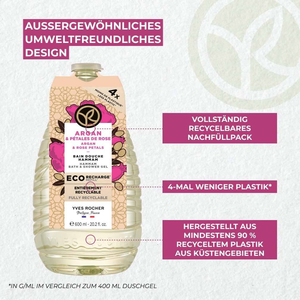 Nachfüllpack Duschgel Argan & Rosenblüten