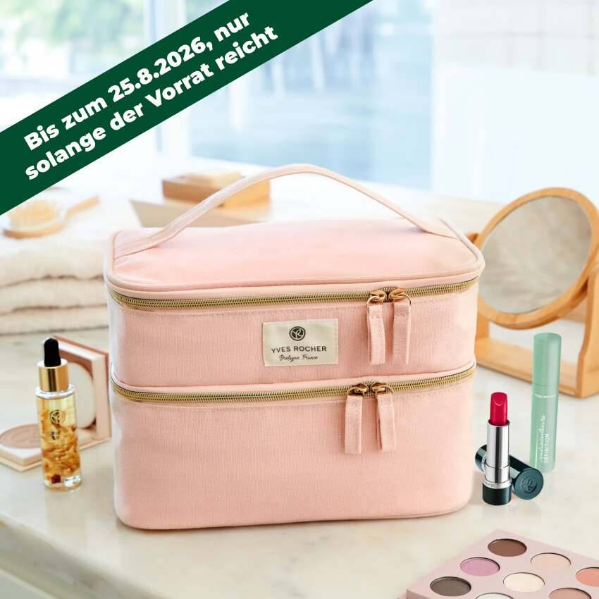 Beauty-Case mit zwei Fächern