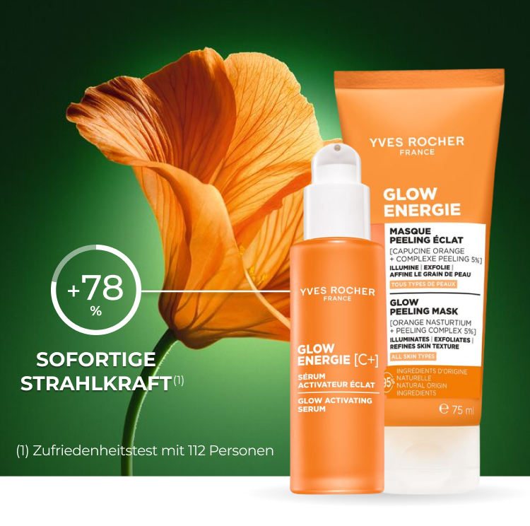 Produkte der Linie Glow Energie