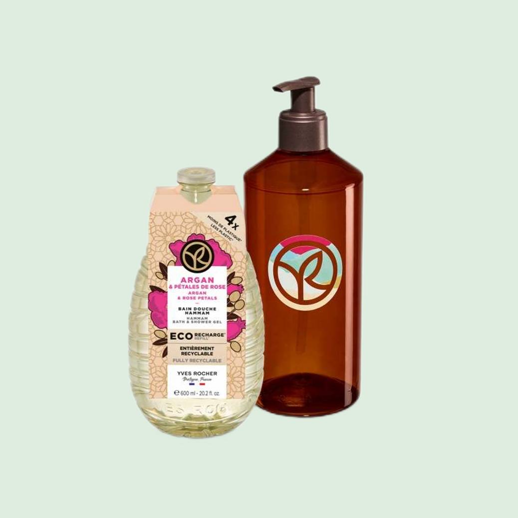 Special Set mit 1x Nachfüllpack Argan + 1x Nachfüllbare Flasche