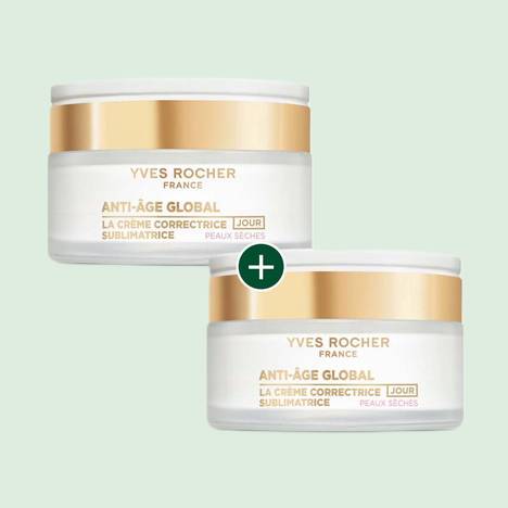 1+1 Tagescreme Anti Âge Global - Trockene Haut 50 ml